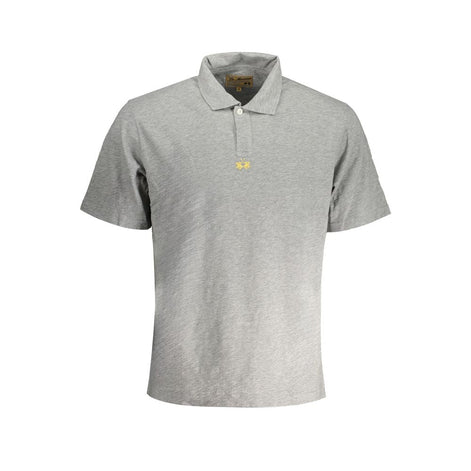 La Martina Grigio Cotton Men Polo Shirt La Martina