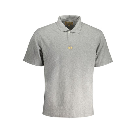 La Martina Grigio Cotton Men Polo Shirt La Martina