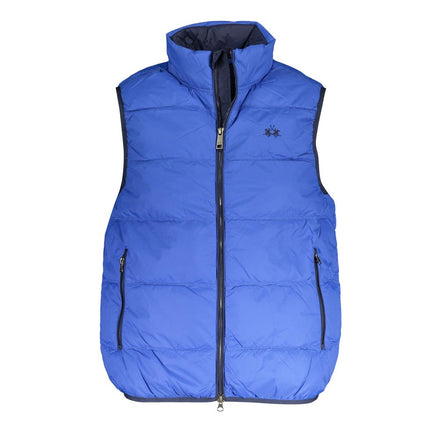 La Martina Blue Polyamide Men Jacket La Martina