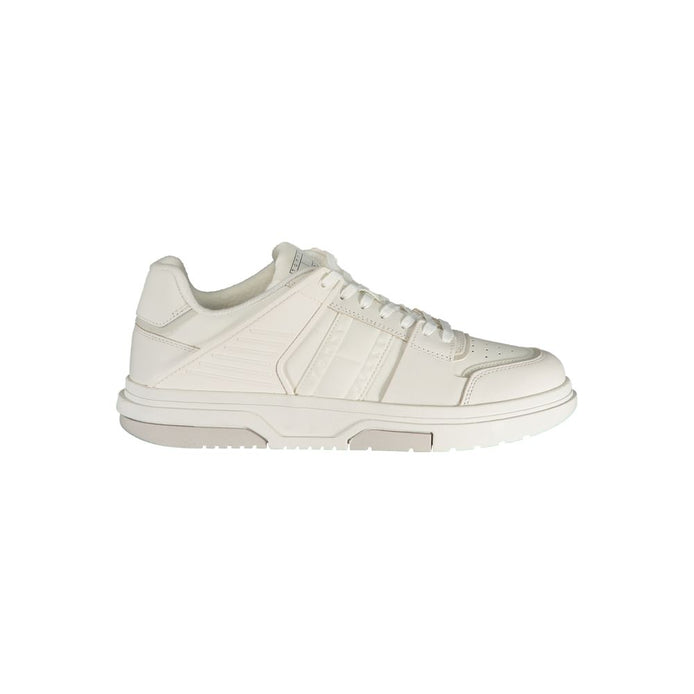 Tommy Hilfiger White Leather Men Sneaker Tommy Hilfiger