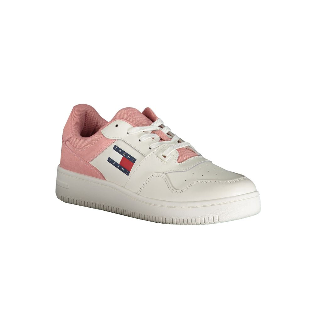 Tommy Hilfiger Pink Polyester Sneaker Tommy Hilfiger