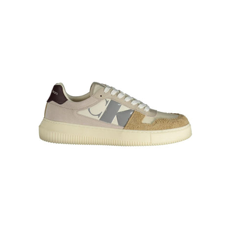 Calvin Klein Beige Polyester Athletic Sneakers Calvin Klein