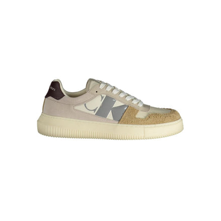 Calvin Klein Beige Polyester Athletic Sneakers Calvin Klein