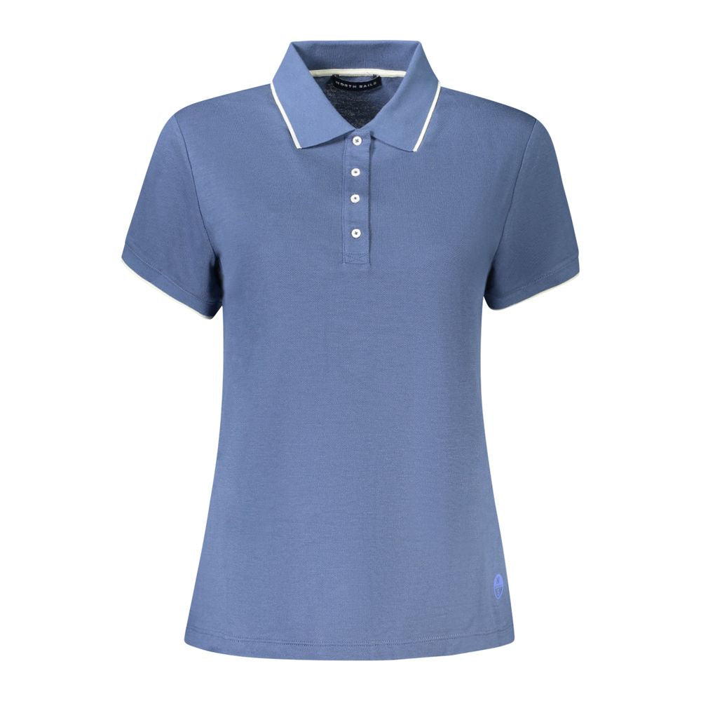 North Sails Blue Cotton Women Polo Shirt North Sails