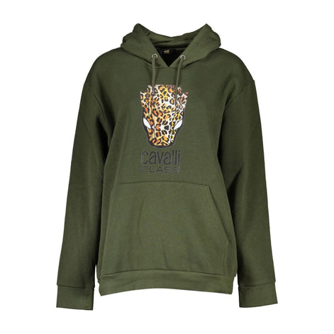 Cavalli Class Verde Polyester Women Sweatshirt Cavalli Class