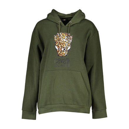 Cavalli Class Verde Polyester Women Sweatshirt Cavalli Class