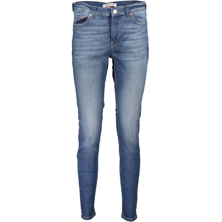 Tommy Hilfiger Blue Cotton Women Skinny Jean Tommy Hilfiger