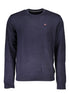Napapijri Blue Cotton Men Sweater Napapijri