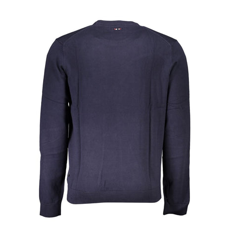 Napapijri Blue Cotton Men Sweater Napapijri