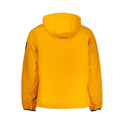 Napapijri Orange Recycled Polyester Men Jacket Napapijri