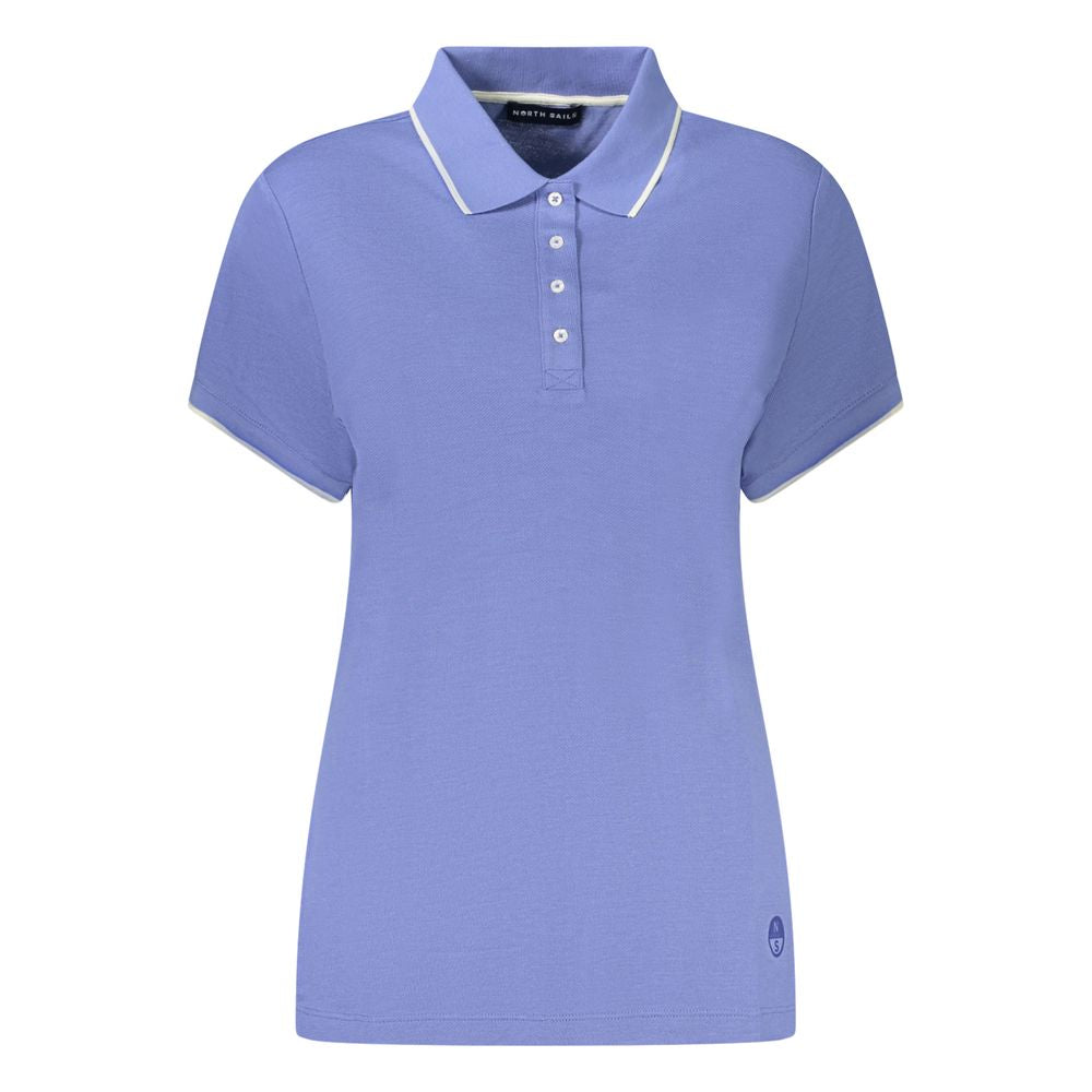 North Sails Blue Cotton Women Polo Shirt North Sails