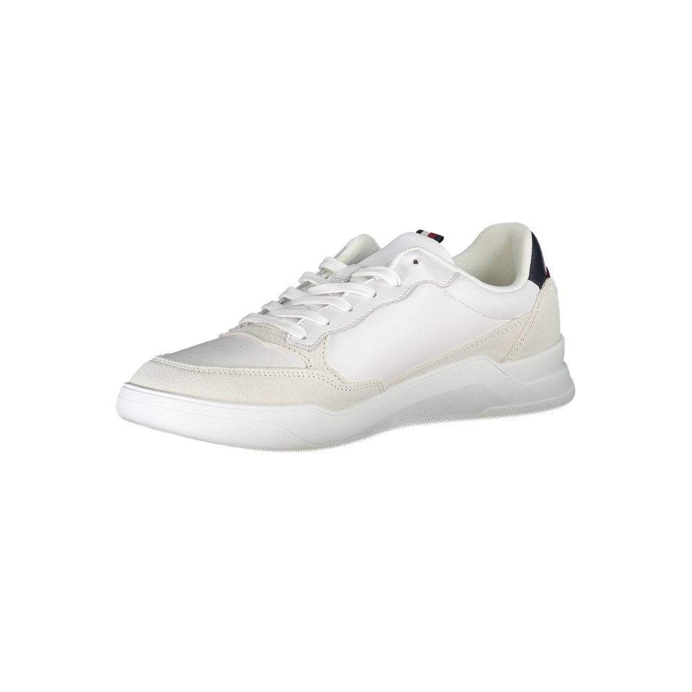 Tommy Hilfiger White Polyester Men Sneaker Tommy Hilfiger