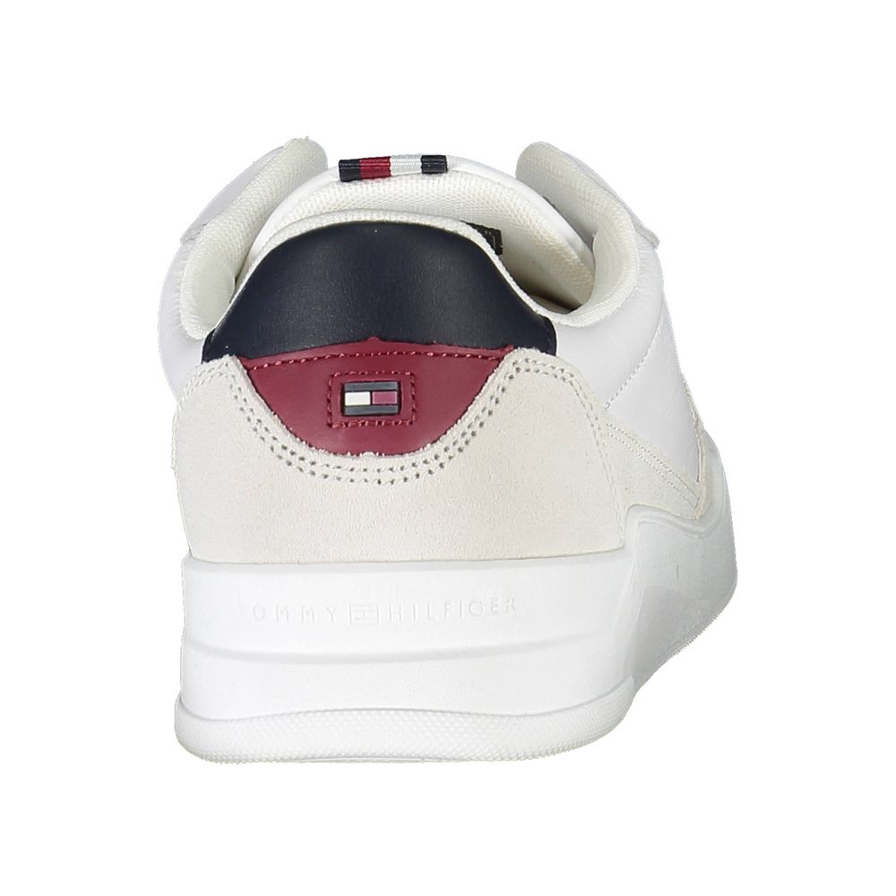 Tommy Hilfiger White Polyester Men Sneaker Tommy Hilfiger