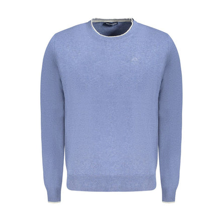 North Sails Blue Cotton Men Sweater North Sails
