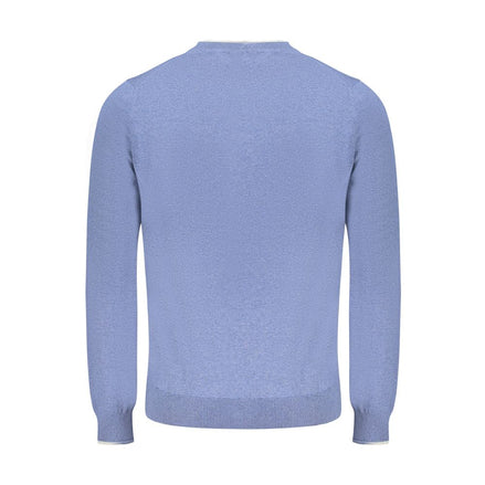 North Sails Blue Cotton Men Sweater North Sails