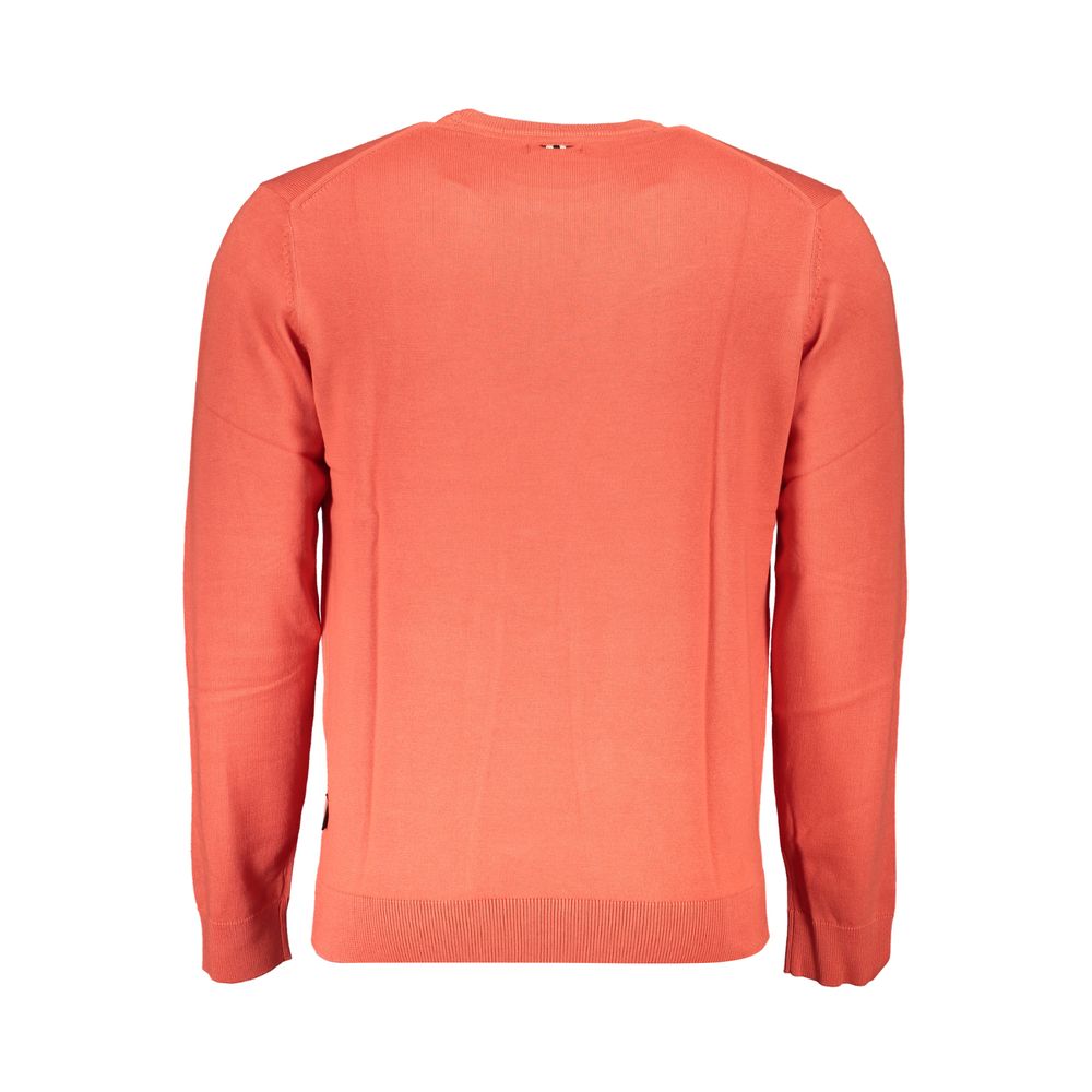 Napapijri Red Cotton Men Sweater Napapijri