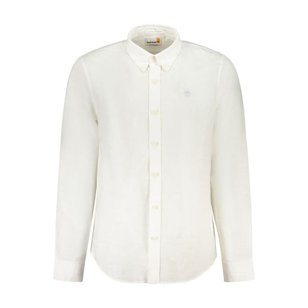 Timberland White Linen Men's Shirt Timberland