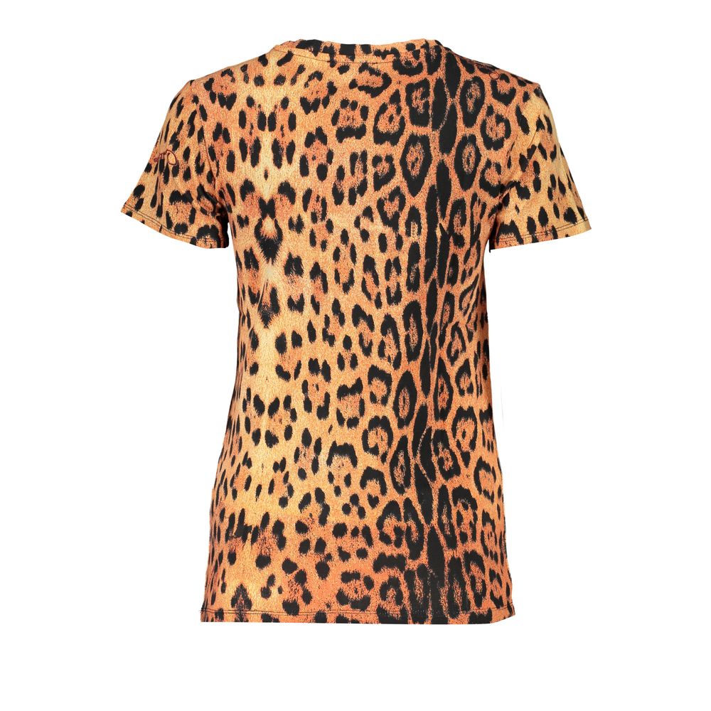Cavalli Class Arancione Cotton Women T-Shirt Cavalli Class