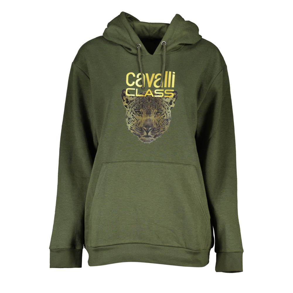 Cavalli Class Verde Polyester Woman Sweatshirt Cavalli Class