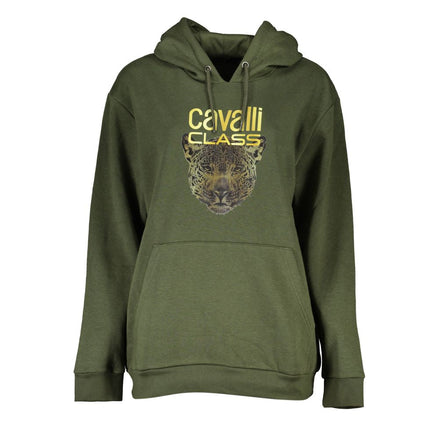 Cavalli Class Verde Polyester Woman Sweatshirt Cavalli Class
