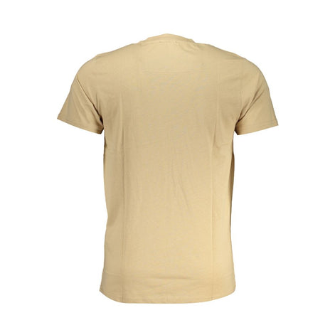 Cavalli Class Beige Cotton Men's T-Shirt