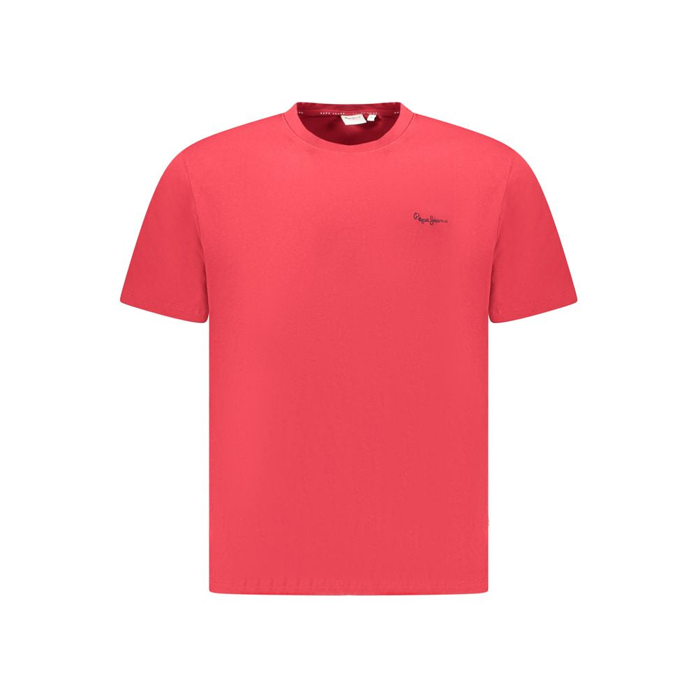 Pepe Jeans Red Cotton Men T-Shirt Pepe Jeans