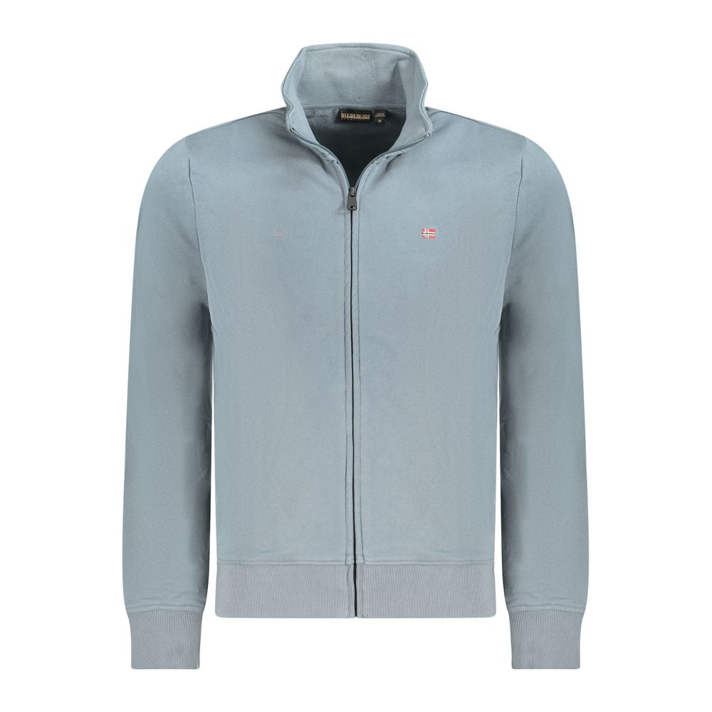 Napapijri Grigio Cotton Men Sweatshirt Napapijri