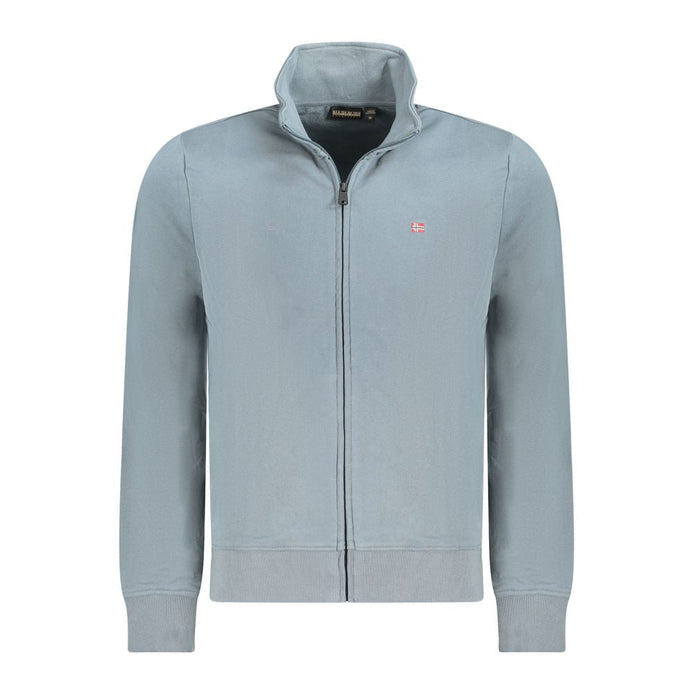 Napapijri Grigio Cotton Men Sweatshirt Napapijri