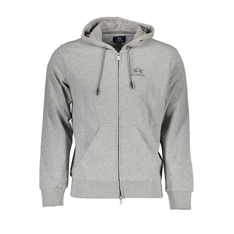 La Martina Grigio Cotton Mens Sweatshirt La Martina