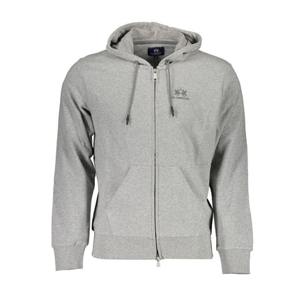 La Martina Grigio Cotton Mens Sweatshirt La Martina