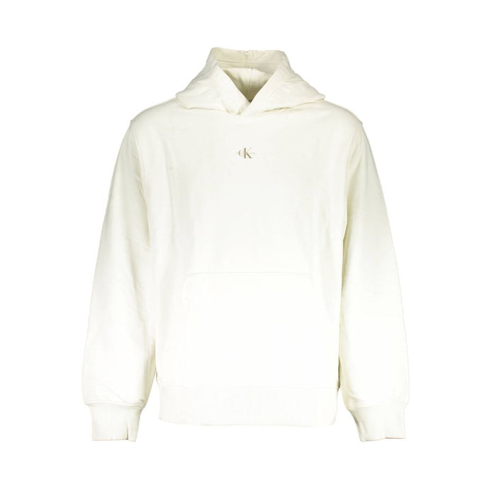 Calvin Klein White Cotton Men's Sweatshirt Calvin Klein