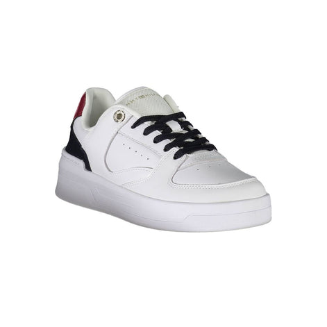 Tommy Hilfiger White Leather Women Sneaker Tommy Hilfiger