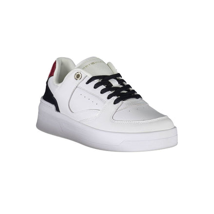 Tommy Hilfiger White Leather Women Sneaker Tommy Hilfiger