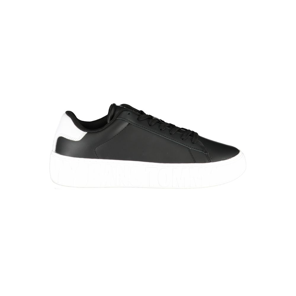 Tommy Hilfiger Black Polyurethane Men Sneaker Tommy Hilfiger