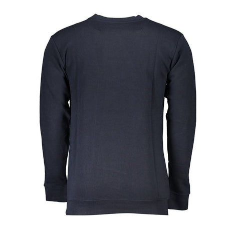 Cavalli Class Blue Cotton Men Sweatshirt Cavalli Class