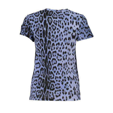 Cavalli Class Azzurro Cotton Women T-Shirt Cavalli Class