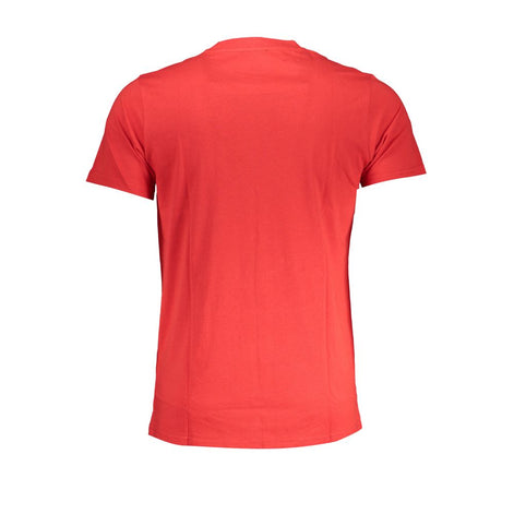 Cavalli Class Rosso Cotton Mens T-Shirt Cavalli Class