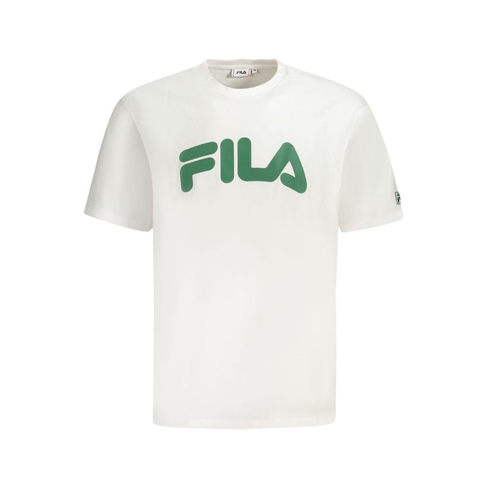 Fila White Cotton Men T-Shirt Fila