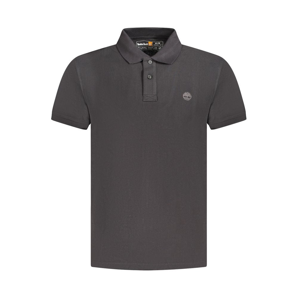 Timberland Black Cotton Men's Polo Shirt Timberland
