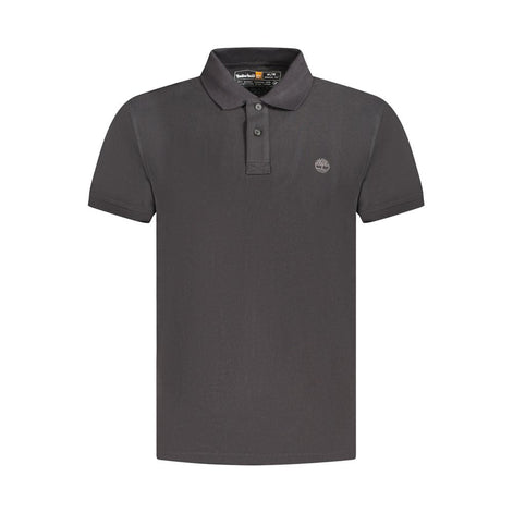 Timberland Black Cotton Men's Polo Shirt Timberland