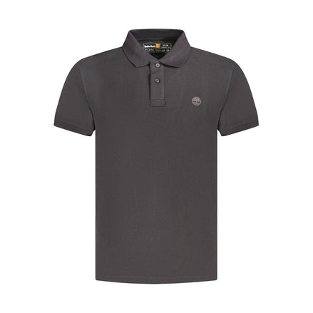 Timberland Black Cotton Men's Polo Shirt Timberland