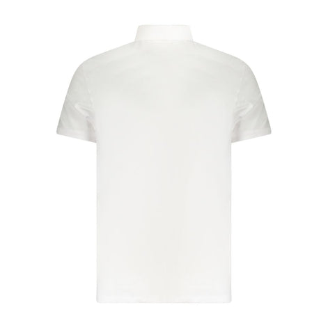 Calvin Klein White Cotton Men Polo Shirt Calvin Klein