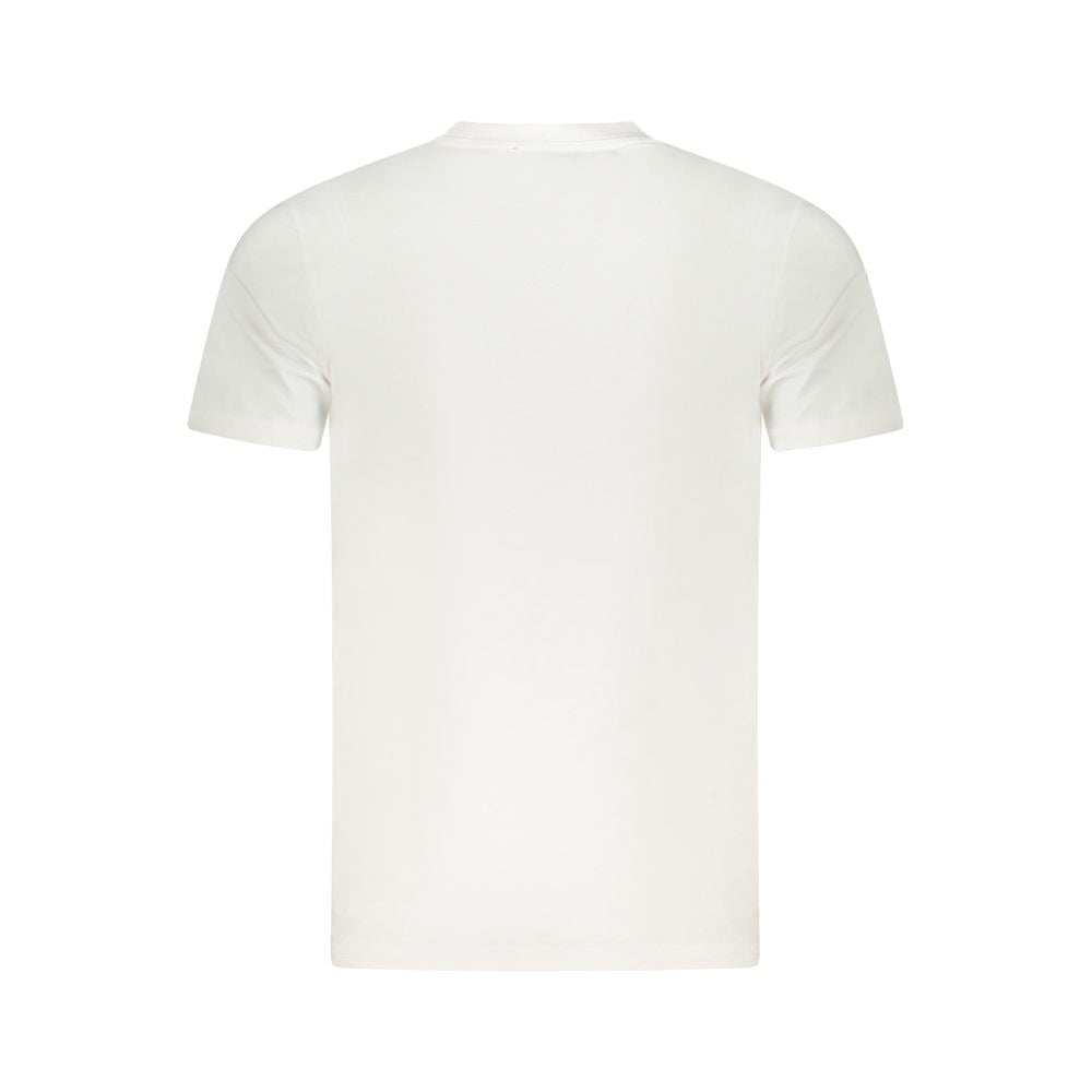Cavalli Class Bianco Cotton Men T-Shirt