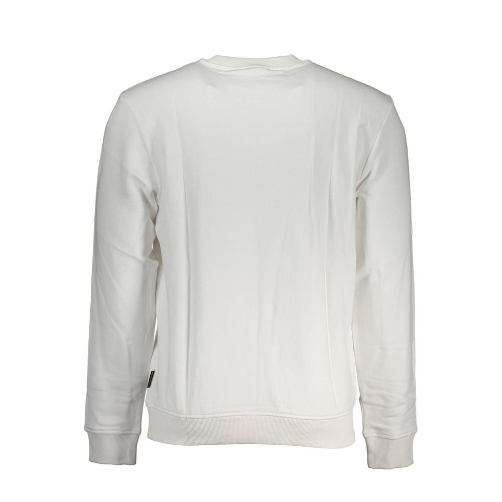 Napapijri Bianco Cotton Men Sweatshirt Napapijri