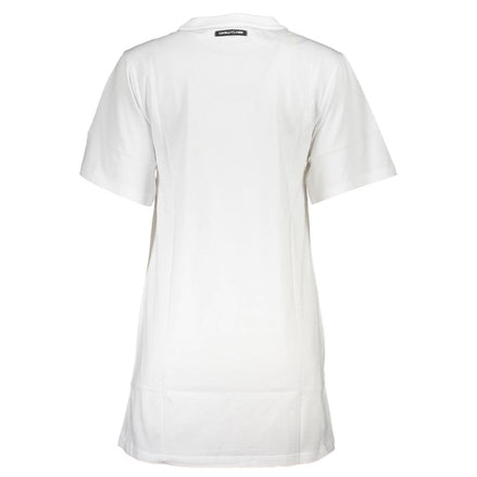 Cavalli Class White Cotton Women Dress Cavalli Class