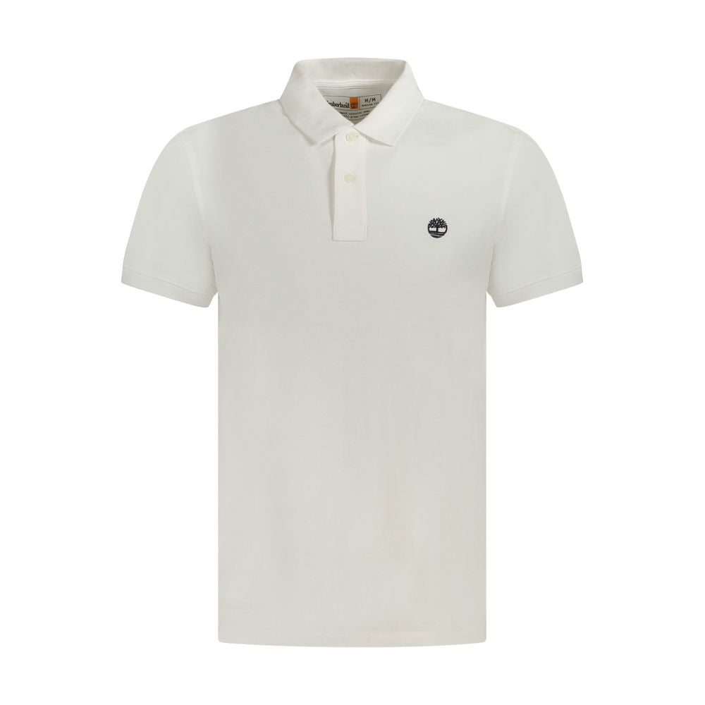 Timberland Bianco Cotton Men Polo Shirt Timberland