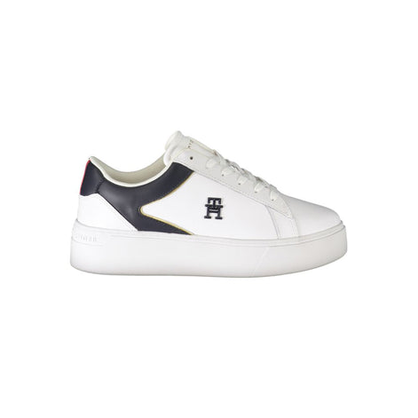 Tommy Hilfiger White Polyester Sneaker Tommy Hilfiger