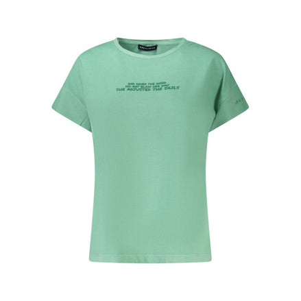 North Sails Green Cotton Women T-Shirt North Sails