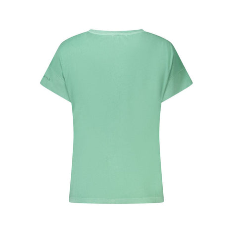 North Sails Green Cotton Women T-Shirt North Sails