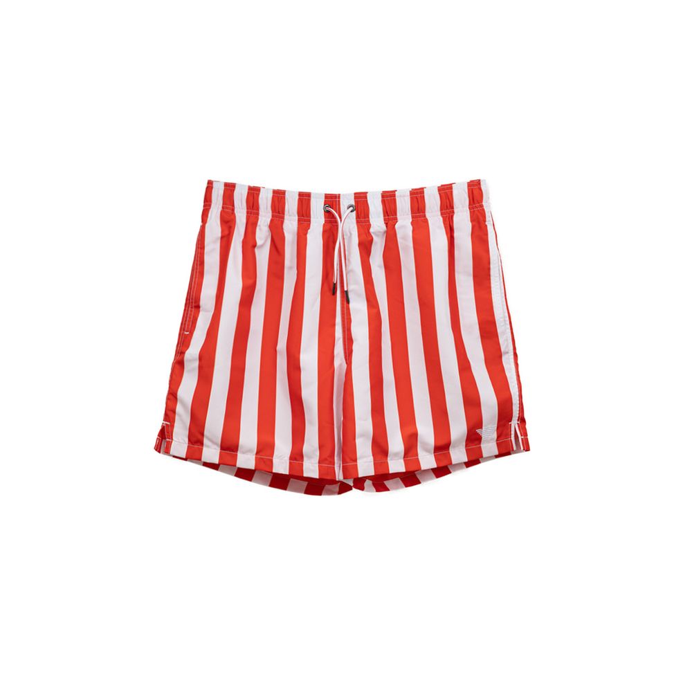 Emporio Armani Red Polyester Swim Shorts Emporio Armani